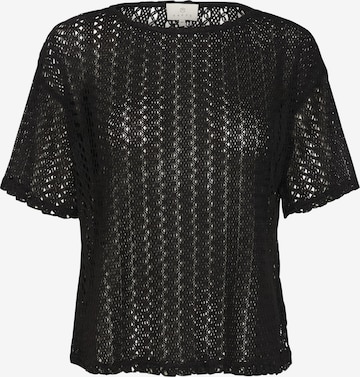 Kaffe Sweter 'Lykke' w kolorze czarny: przód