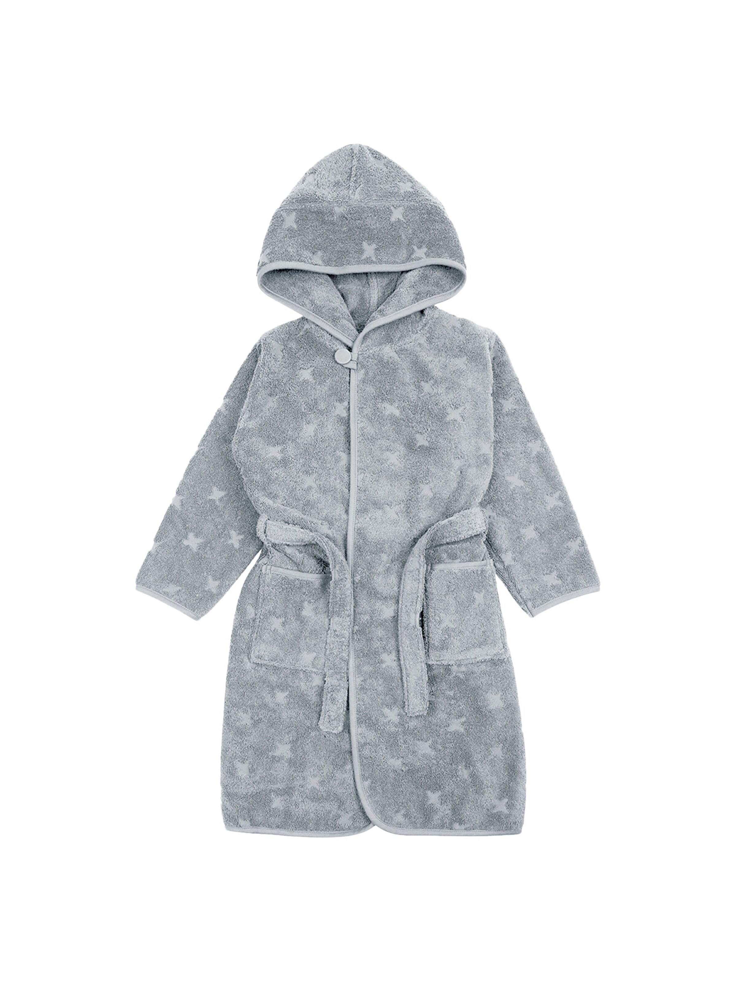 Müsli by GREEN COTTON - Roupão de banho em cinzento: frente