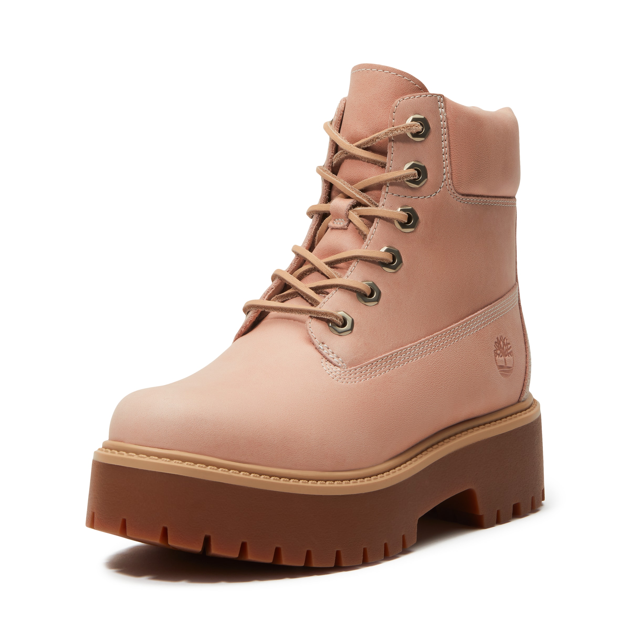 TIMBERLAND Lace-Up Ankle Boots in Pink