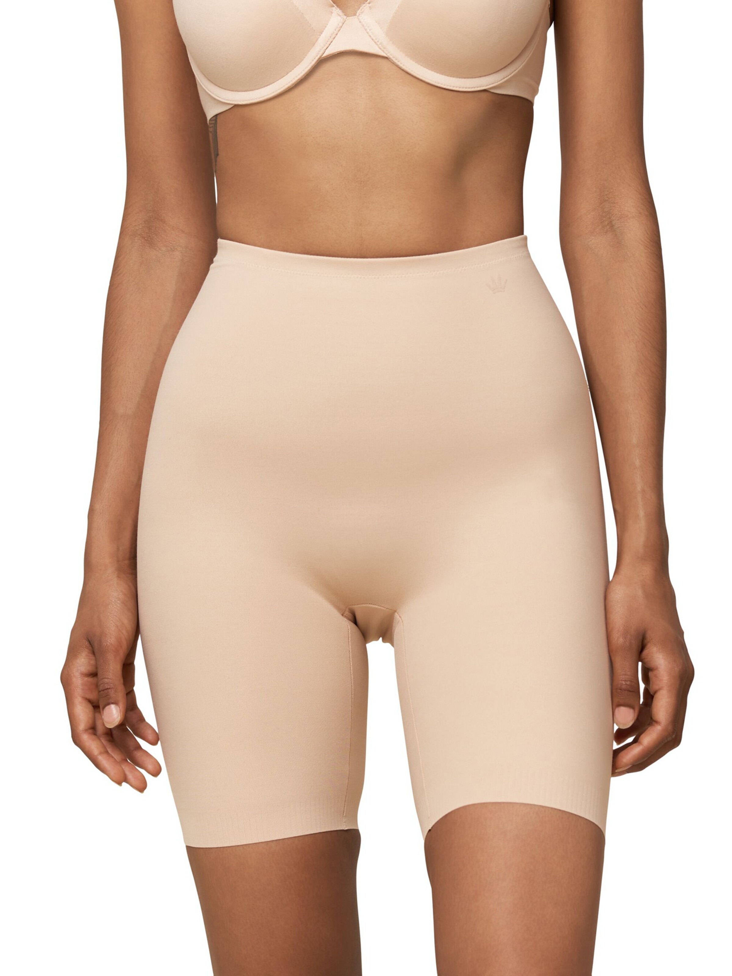 TRIUMPH - Cueca modeladora ' Becca Extra High+Cotton ' em bege