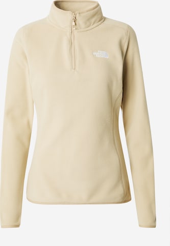 THE NORTH FACE Športová mikina '100 GLACIER' - Zelená: predná strana