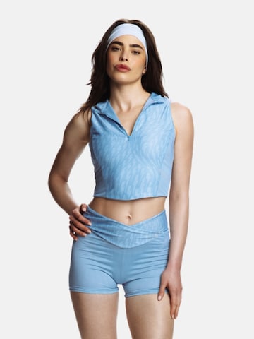 EKCENTRIK Slimfit Sporthose 'Baby Blue' in Blau