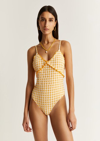 Scalpers Bralette Swimsuit in Yellow