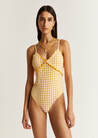 Bustier Maillot de bain Scalpers en jaune