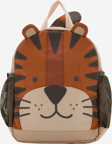 MANGO KIDS Reppu 'Tiger' värissä beige: etupuoli