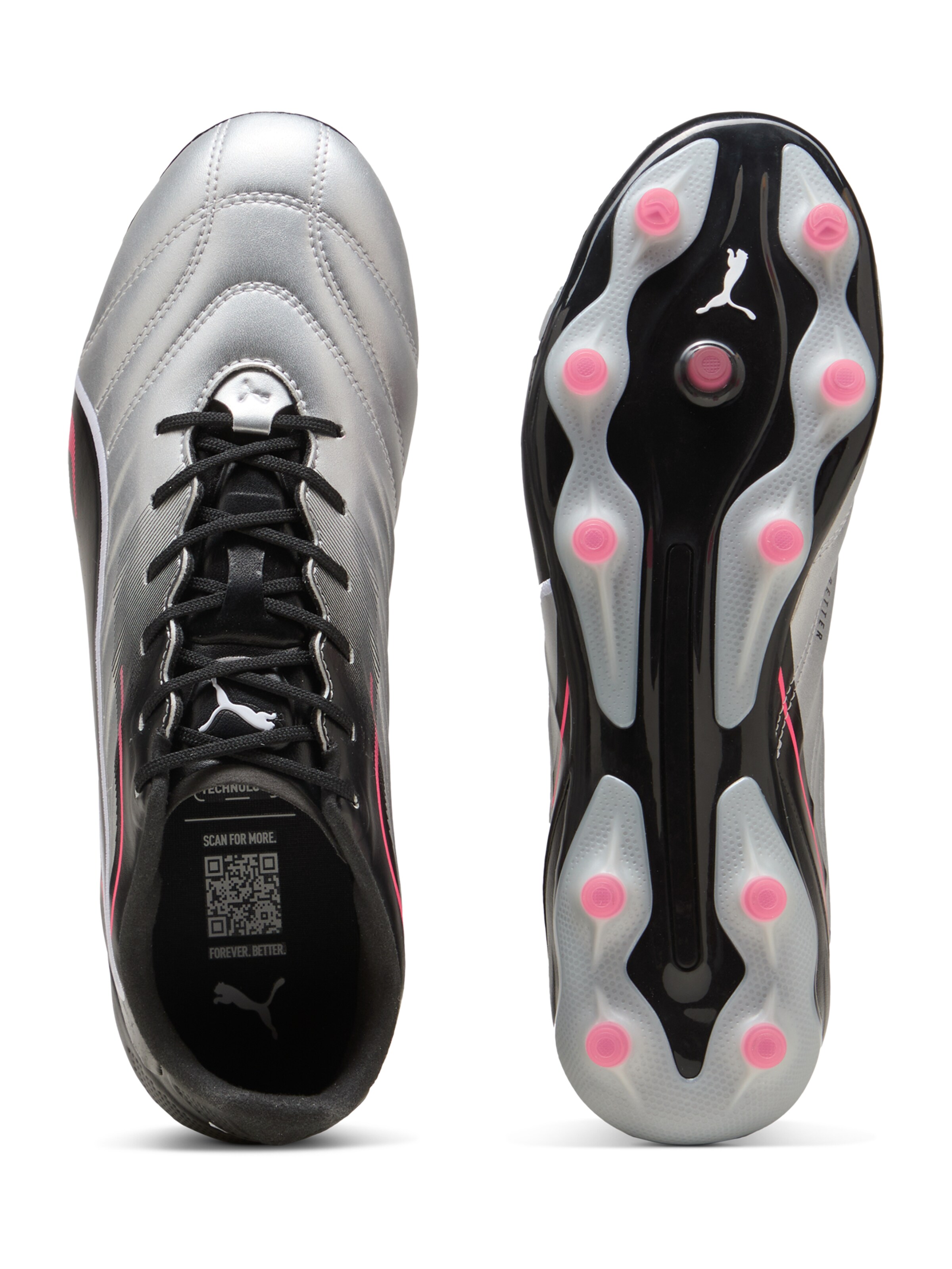 PUMA Fodboldstøvler 'King Pro' i sølv