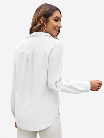 Chemisier Imily Bela en blanc : derrière