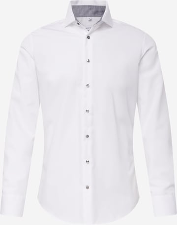 Coupe slim Chemise business SEIDENSTICKER en blanc : devant