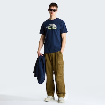 THE NORTH FACE Тениска 'Mountain Line' в синьо