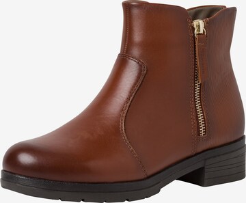 Bottines TAMARIS en marron : devant