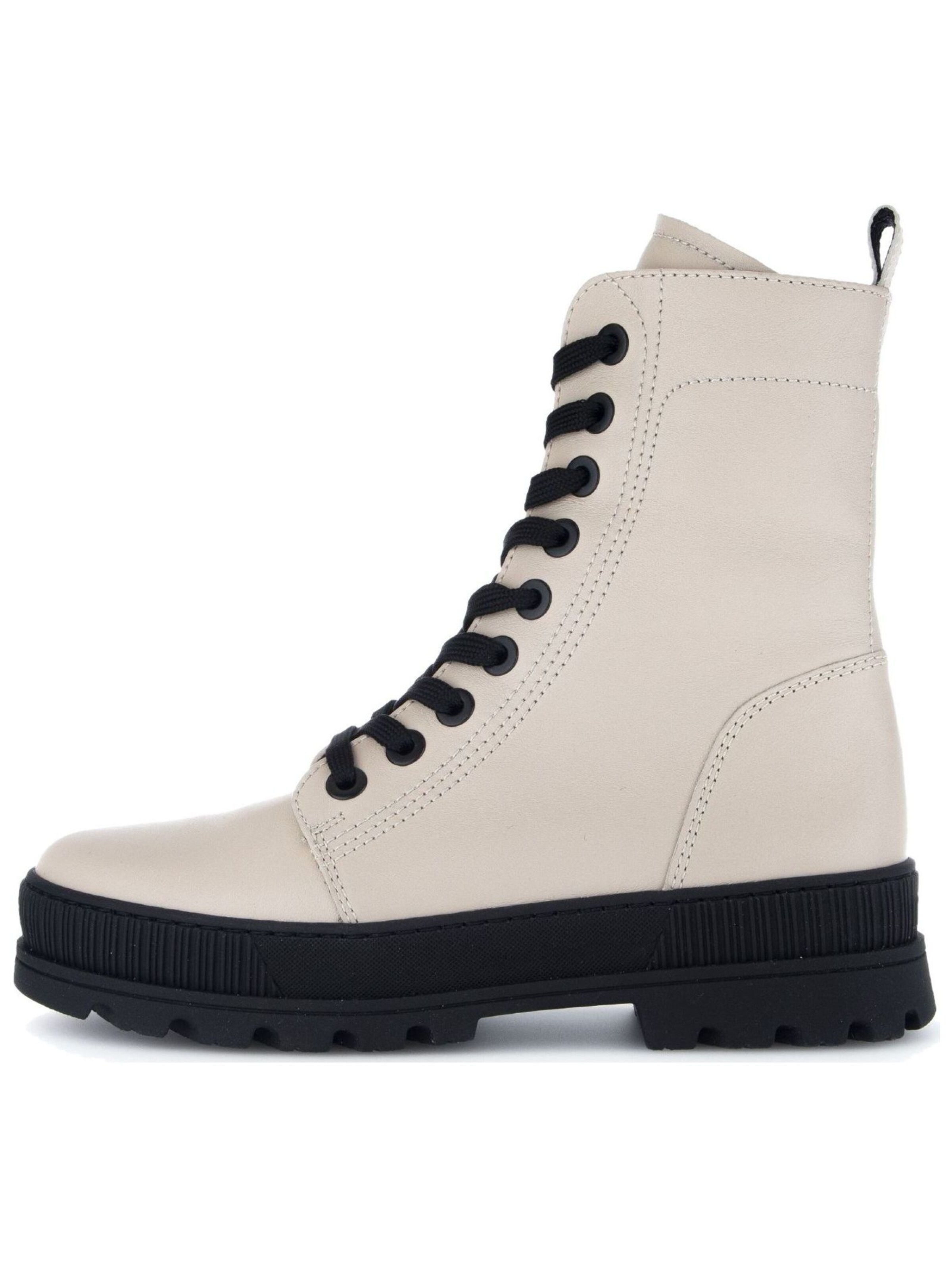 GABOR Lace-up bootie in Beige