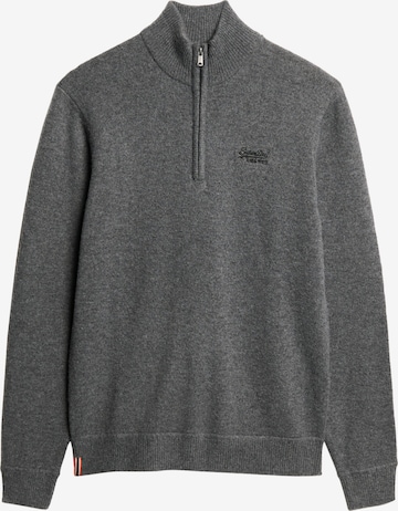 Superdry Pullover 'Essential' in Grau: Vorderseite