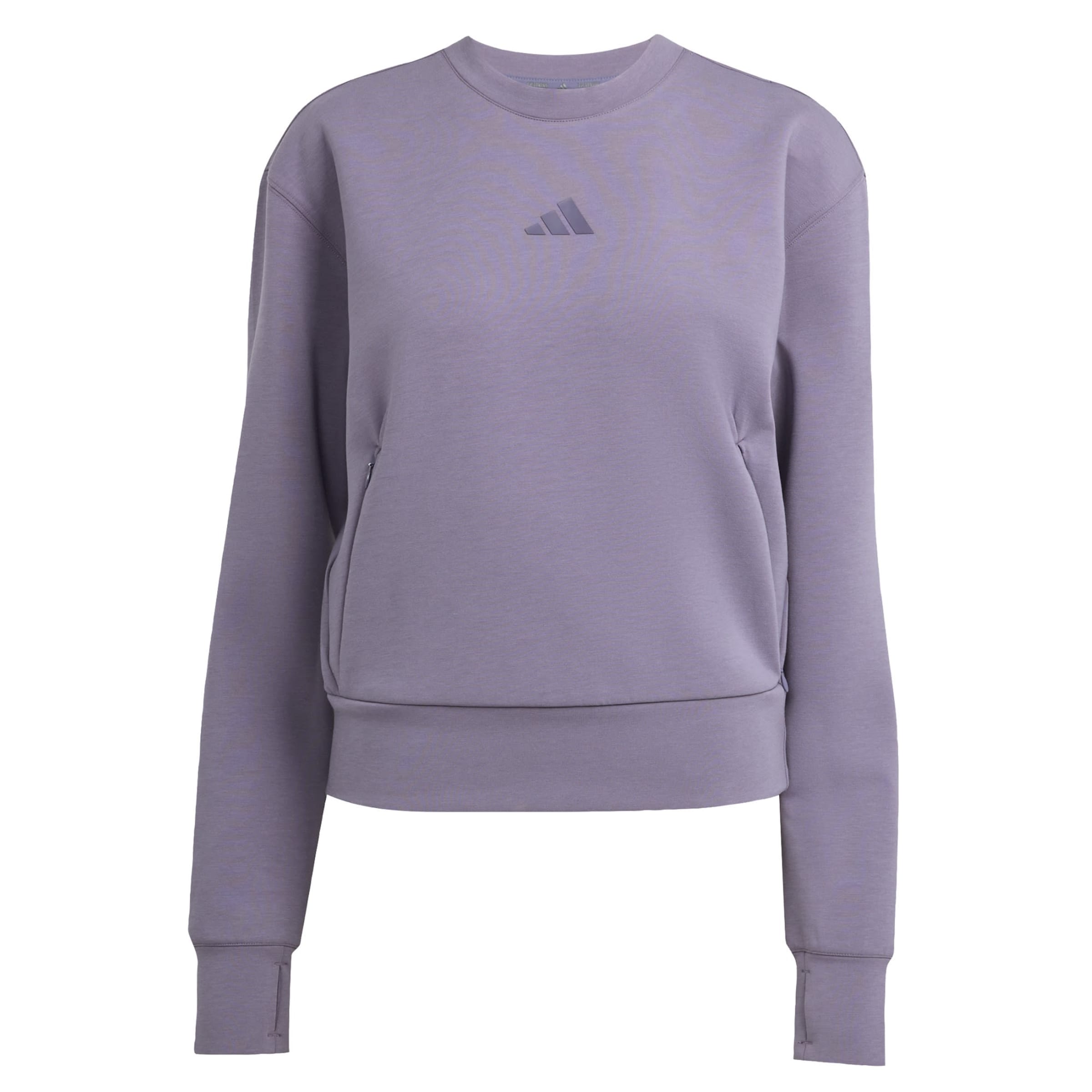 ADIDAS PERFORMANCE Spordidressipluusid 'Designed For Training Warm Up', värv lilla: eest vaates