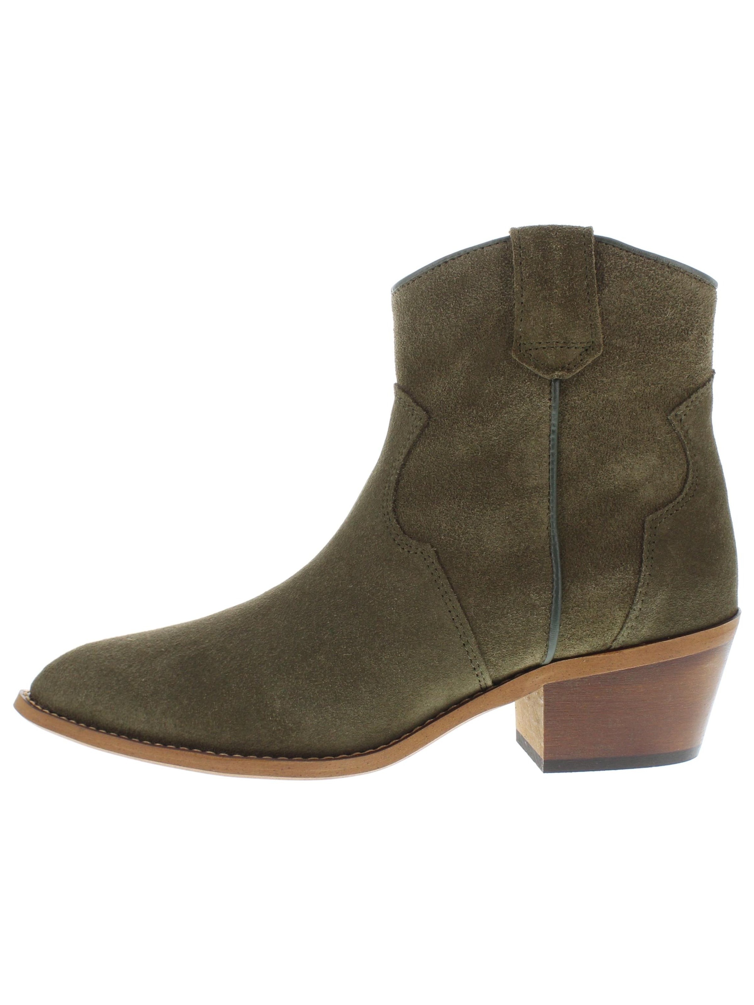 XAVER LUIS Schuhmanufaktur Cowboy Boots 'MYRA' in Green: front