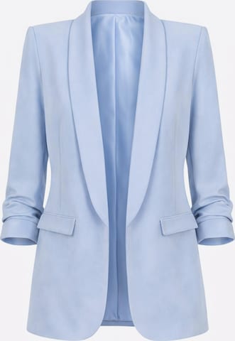 Worldclassca Blazer 'Damen Blazer 3/4 Arm mit Raffung' in Blau: Vorderseite