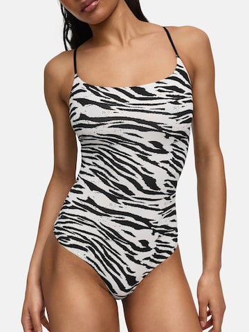 cfab (formerly creamy fabrics) - Body moldeador 'Cami Bodysuit mit String' en negro