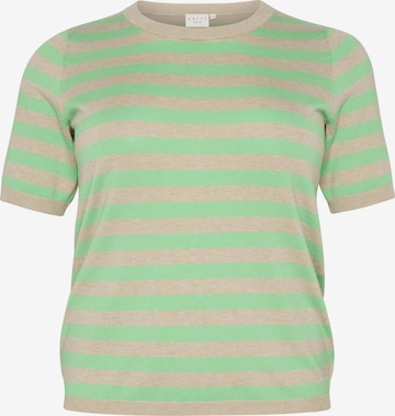 KAFFE CURVE Sweater 'KC Lizzy' in Green: front