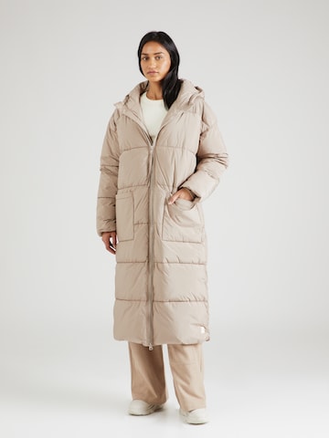 NÜMPH Winter Coat 'HILMA' in Beige: front