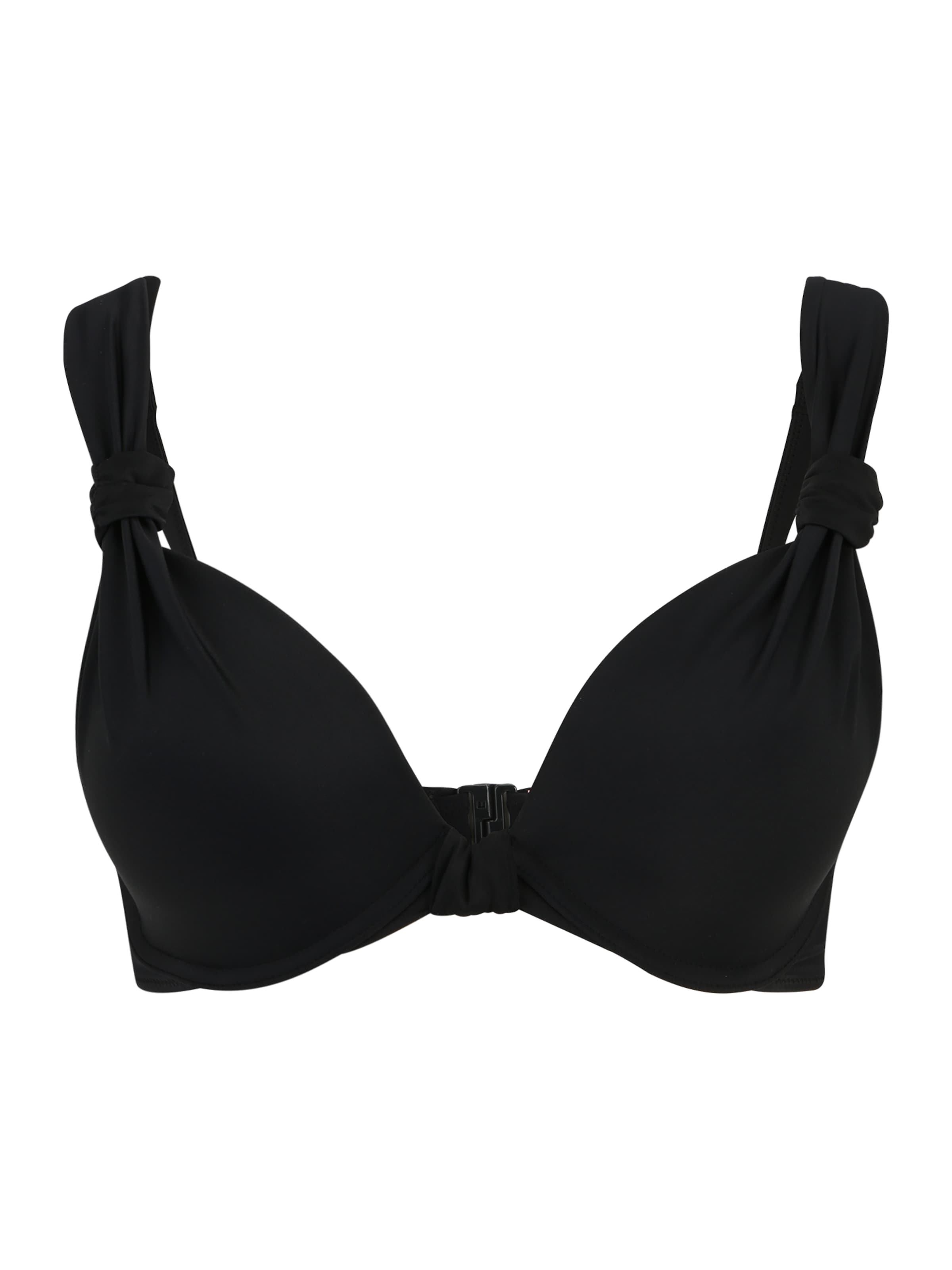 Sutien de tricou Sutien costum de baie 'Luxe' de la Hunkemöller pe negru: față