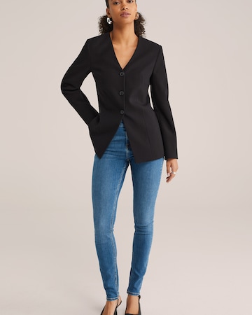 WE Fashion Skinny Jeans in Blauw