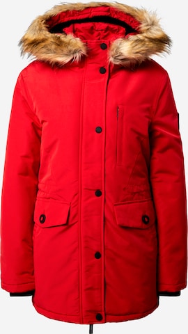 Superdry Winterjas 'Everest' in Rood: voorkant