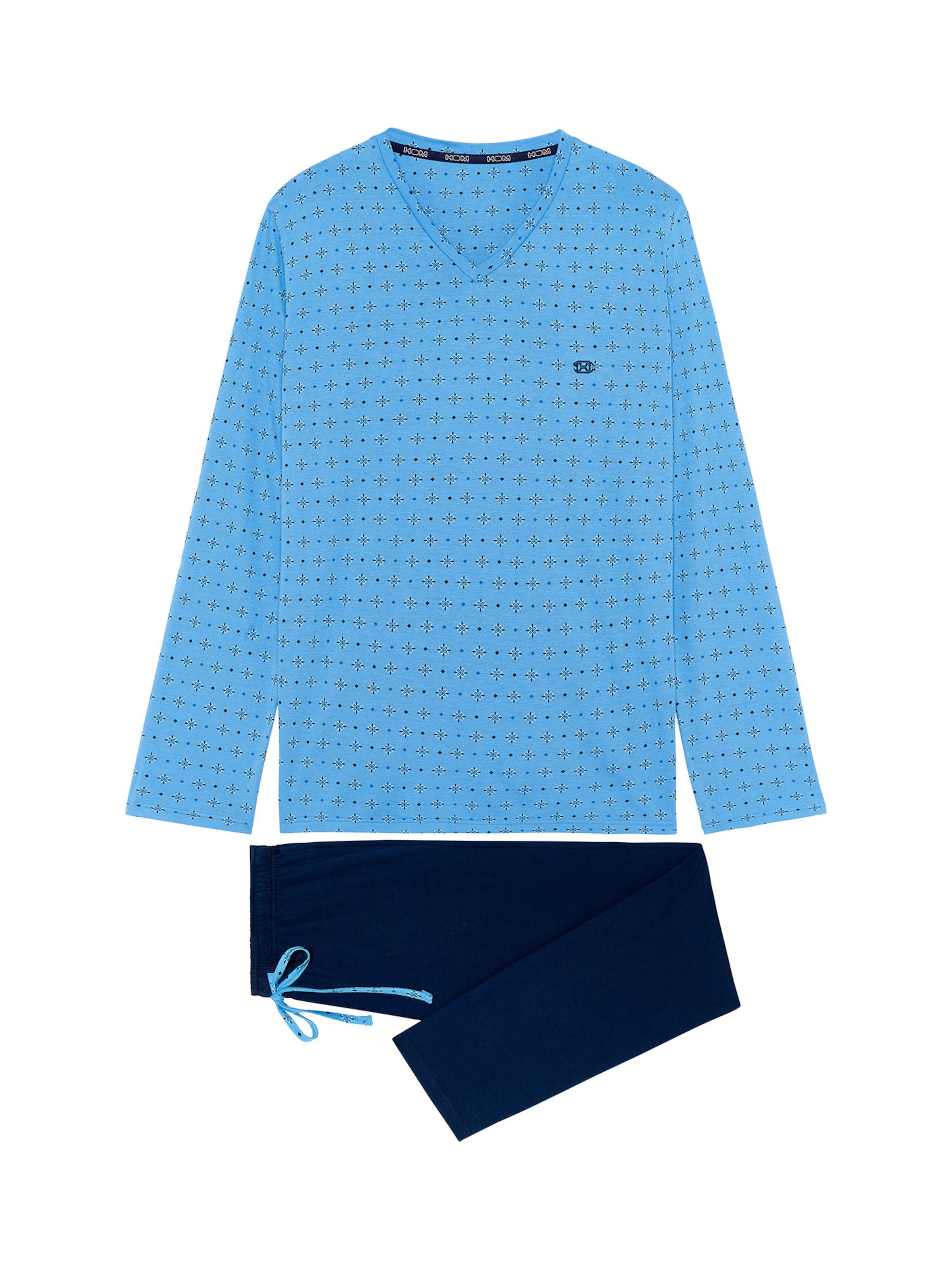 Pyjama long ' Alan ' HOM en bleu : devant