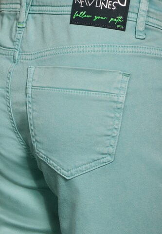 CECIL Slimfit Jeans 'Tracey' in Grün