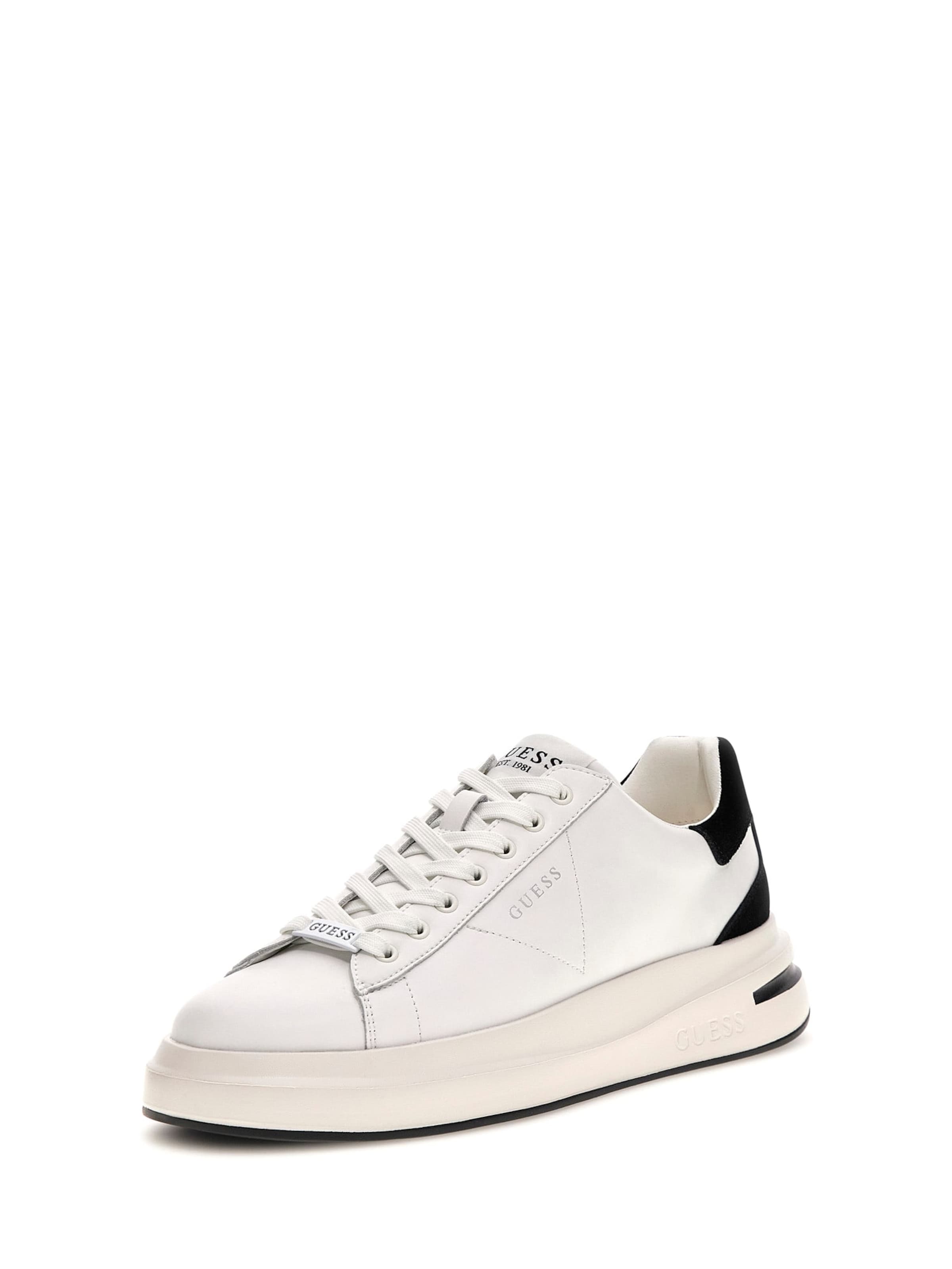 Sneaker low 'ELBA' de la GUESS pe alb: față