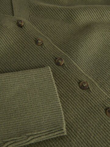 The Set Knit Cardigan in Brown