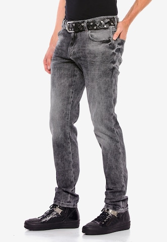 CIPO & BAXX Slimfit Jeans 'Gridlock' in Zwart