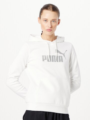 PUMA Sportief sweatshirt in Wit: voorkant