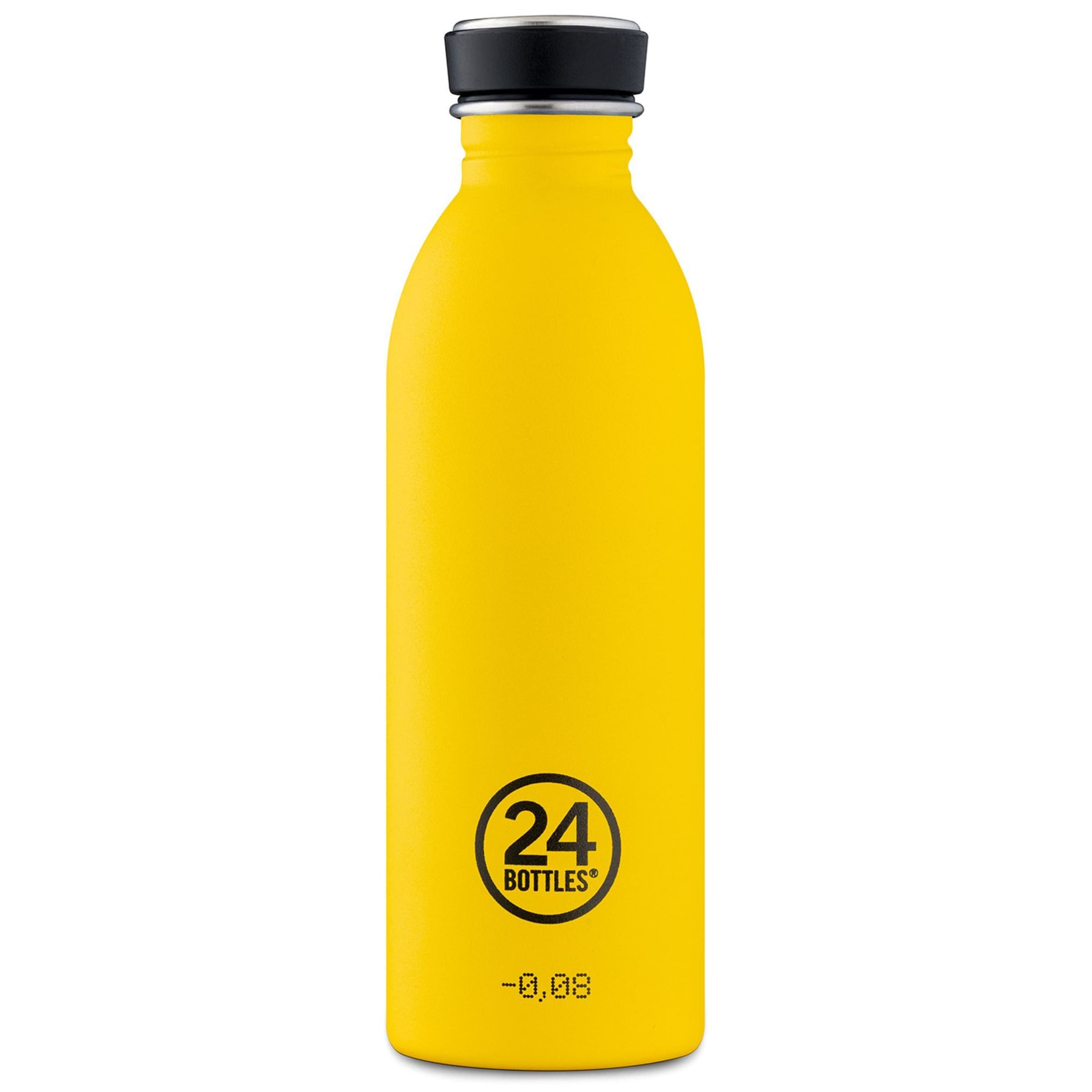 Borraccia 'Urban 500 ml' di 24Bottles in giallo: frontale
