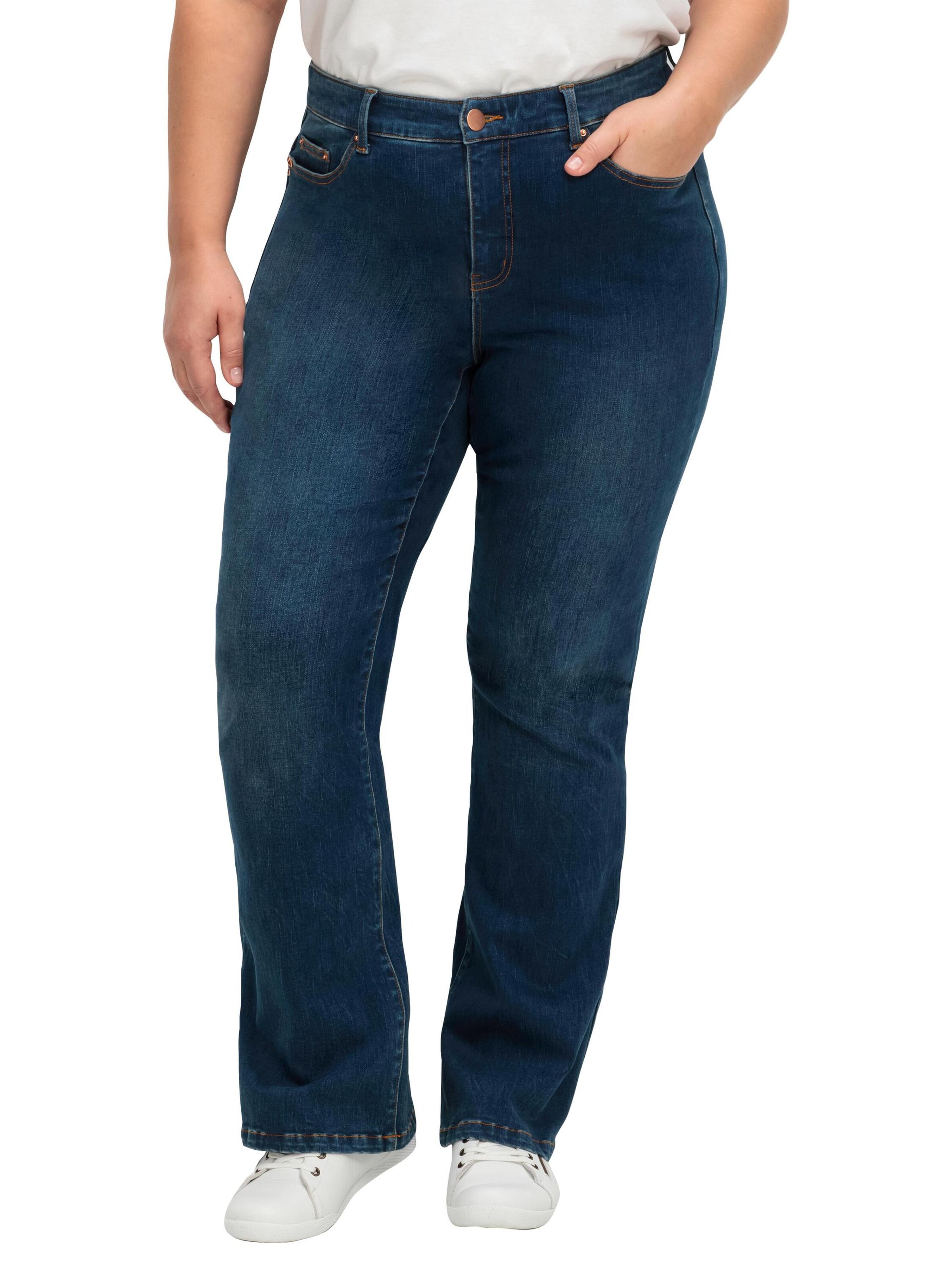 SHEEGO Bootcut Džínsy - Modrá: predná strana