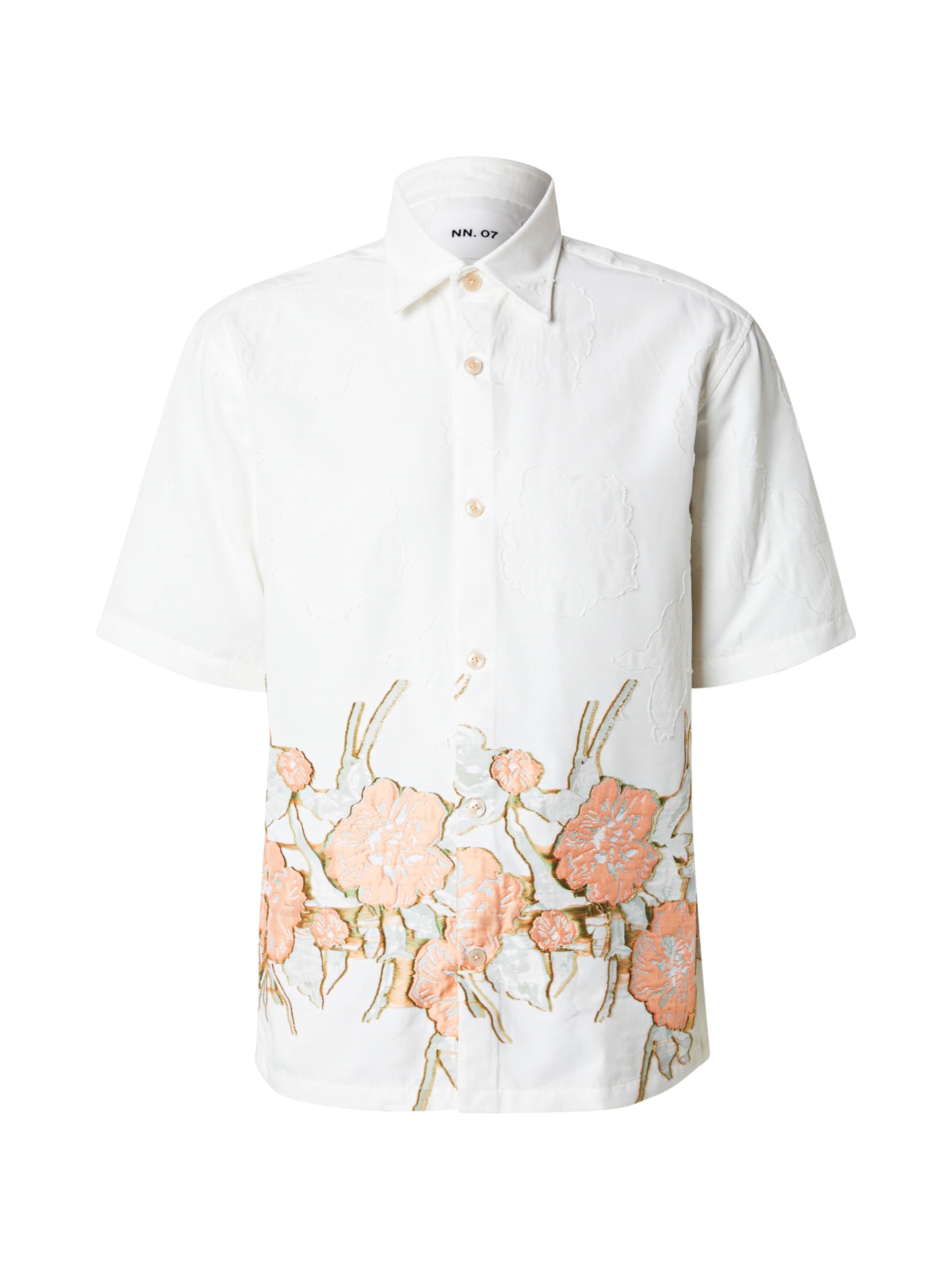 NN07 Regular fit Button Up Shirt 'Freddy' in Beige: front