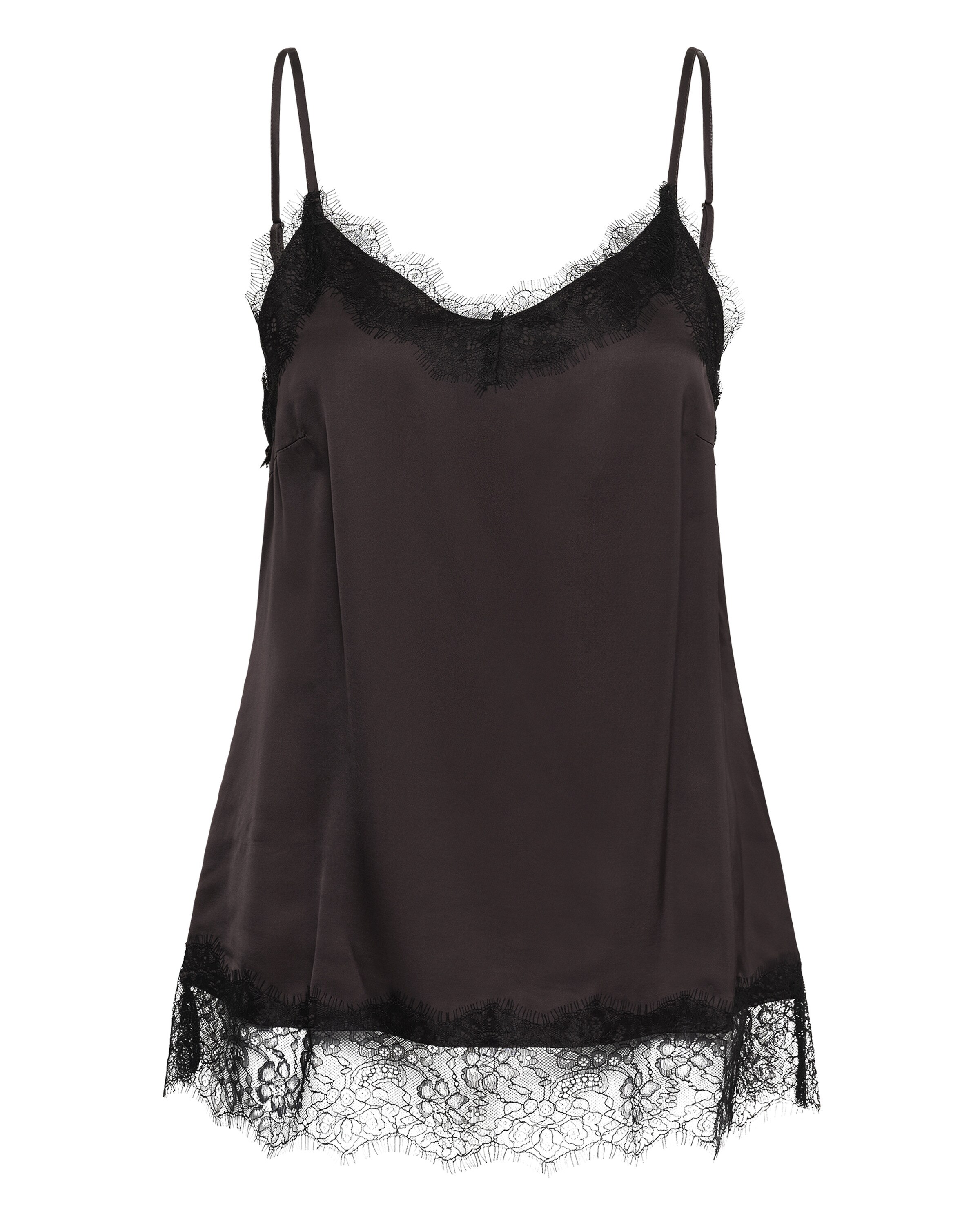 InWear Top 'IWBalla Lace Camisole' in Bruin: voorkant