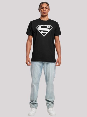 F4NT4STIC Shirt 'DC Comics Superman Spot Logo' in Black