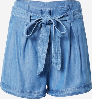 Superdry Pleat-Front Pants in Blue: front