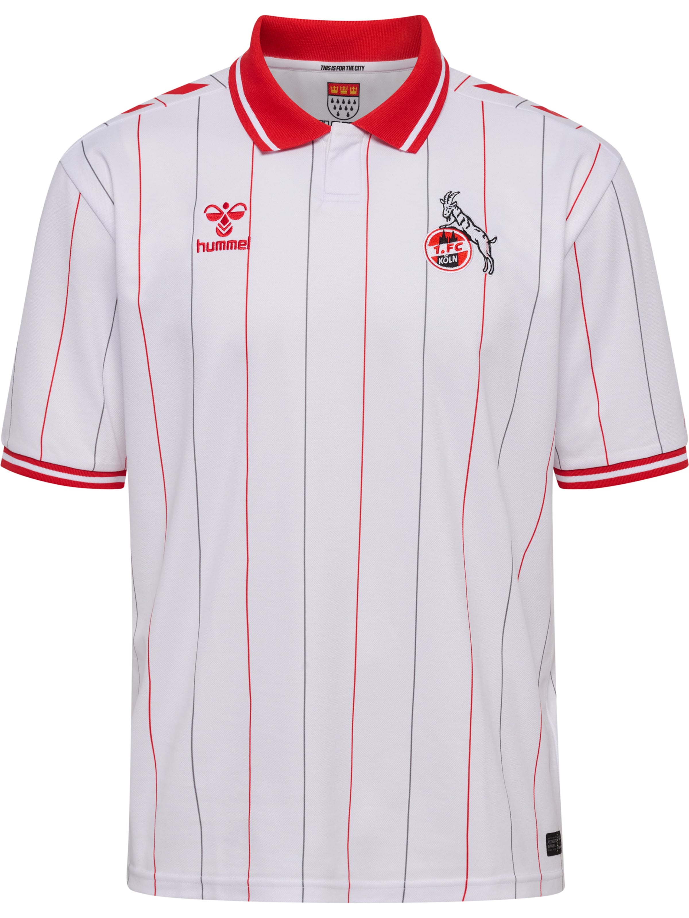 Hummel Jersey '1. FC Köln 25/26' in White: front