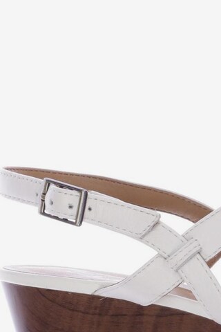 CLARKS Sandals & High-Heeled Sandals in 38 in White