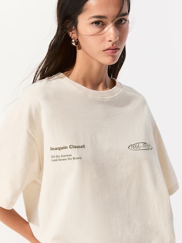 Pull&Bear Tričko – béžová