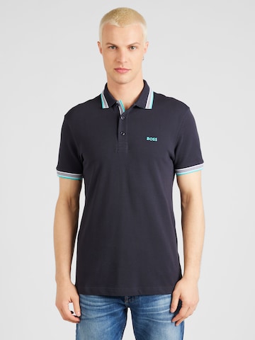 T-Shirt 'Paddy' BOSS Black en bleu : devant