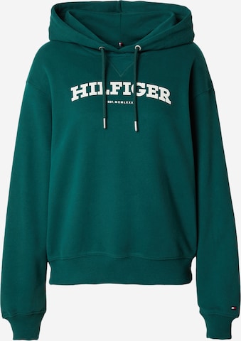 TOMMY HILFIGER Sweatshirt i grön: framsida