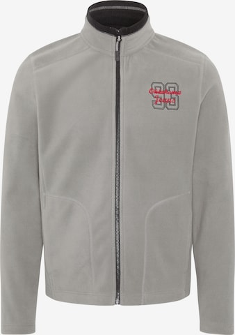 Oklahoma Jeans Fleece Jacket in Grey: front