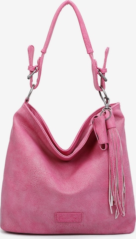 Fritzi aus Preußen Shoulder Bag 'Lipstick' in Pink: front