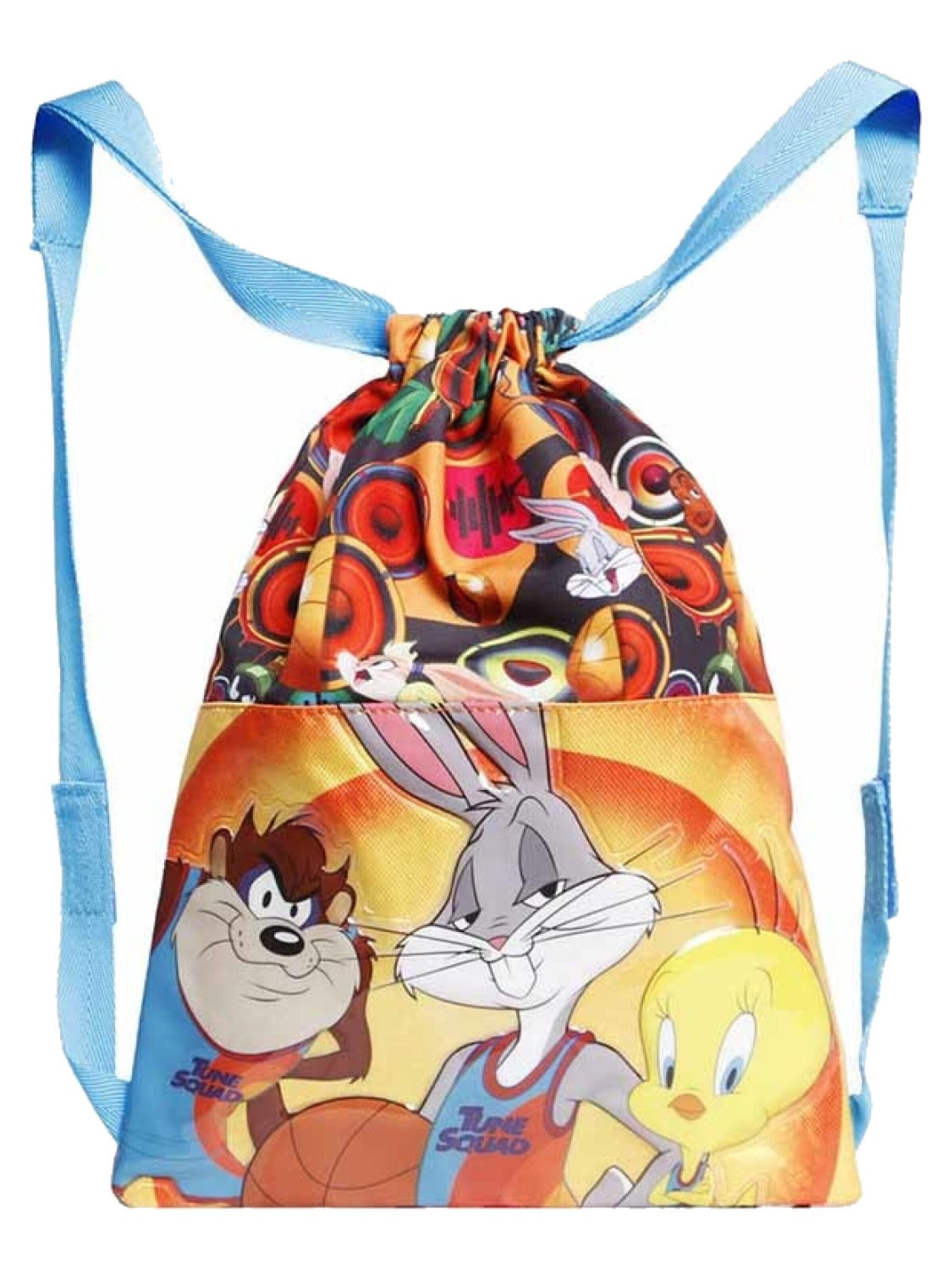 Looney Tunes Gymtas 'Space Jam 2 Zwemtas / Sporttas Bugs Bunny Taz Tweety' in Gemengde kleuren: voorkant