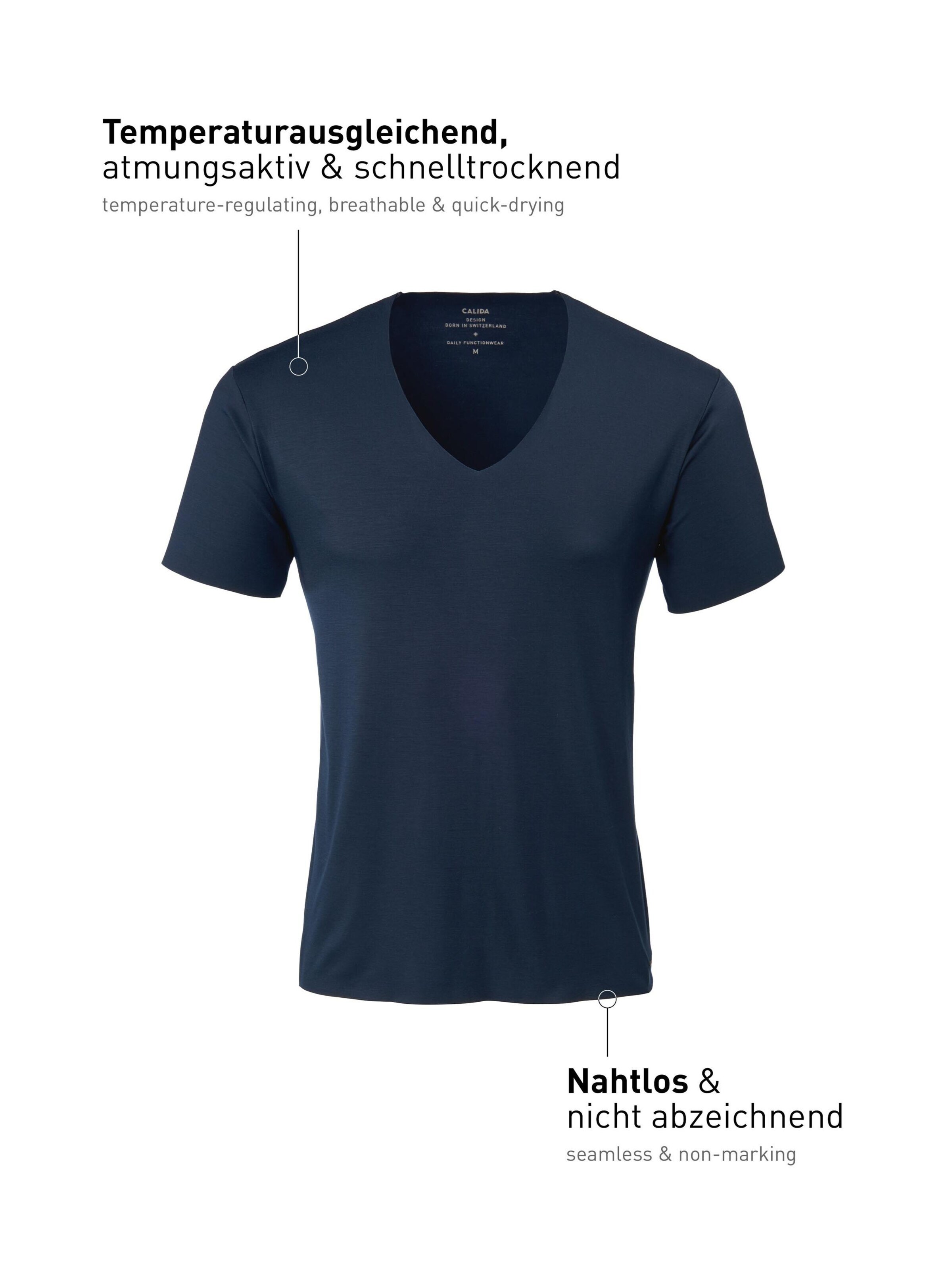 CALIDA Unterhemd 'Clean Line'‌ in Blau