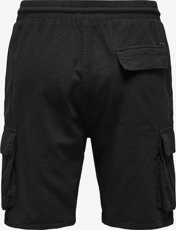 Only & Sons Regular Shorts 'Sinus' in Schwarz