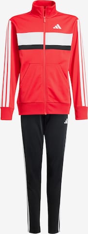 ADIDAS SPORTSWEAR Trainingspak 'Seasonal Essentials Tiberio' in Zwart: voorkant