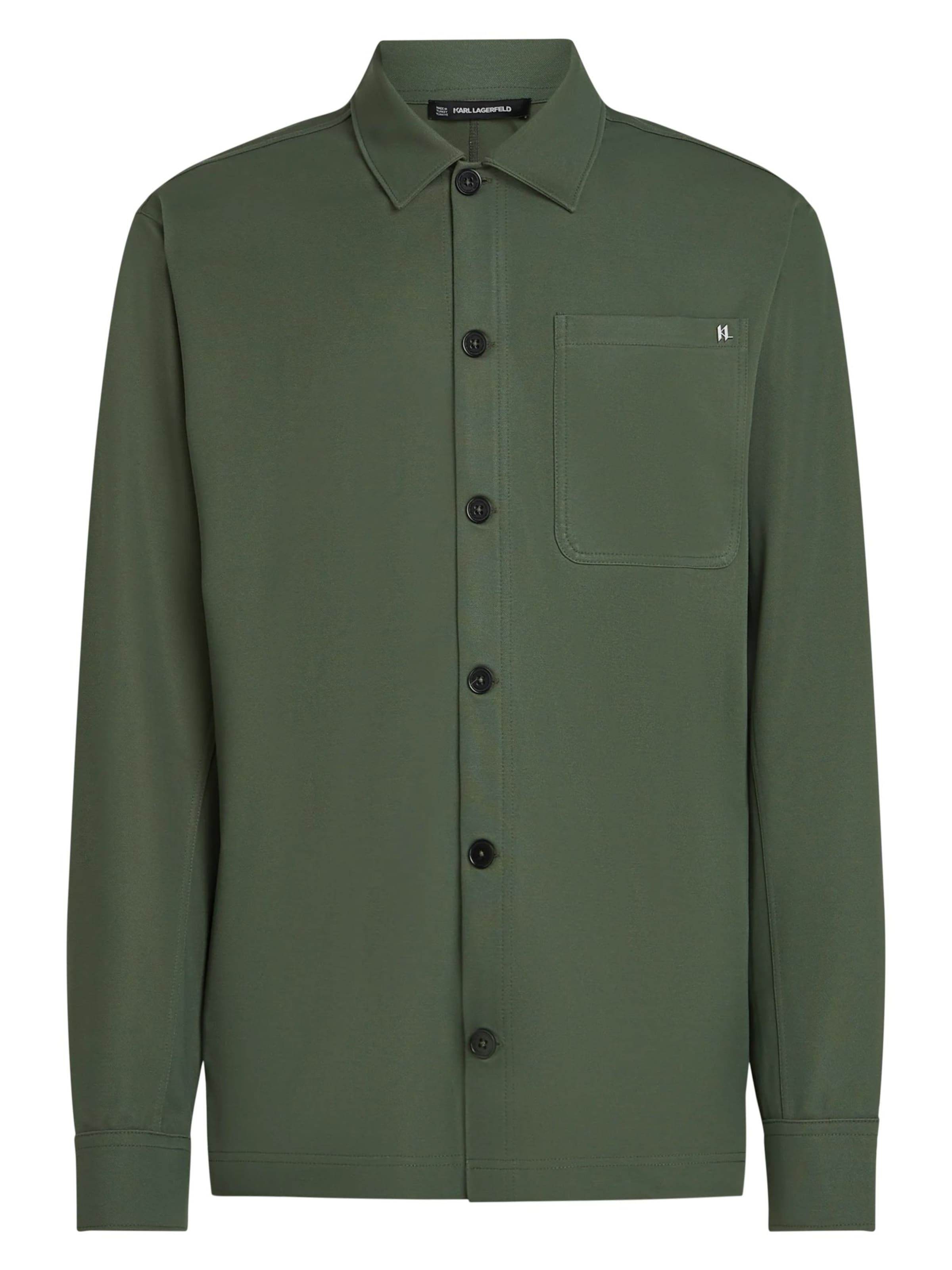 Karl Lagerfeld Regular fit Button Up Shirt in Green: front