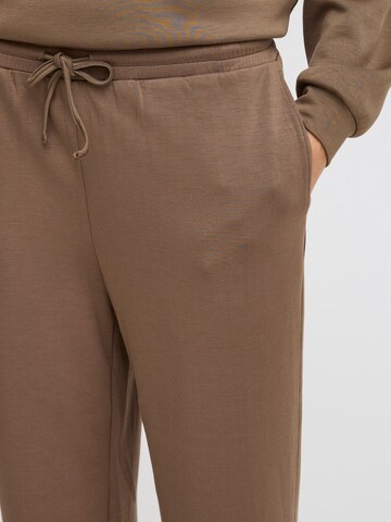ICHI Loose fit Trousers ' SVALA ' in Brown